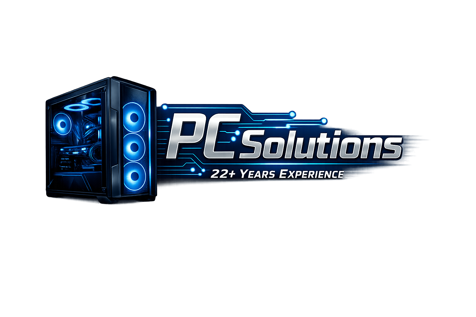 PC Solutions custom computer logo